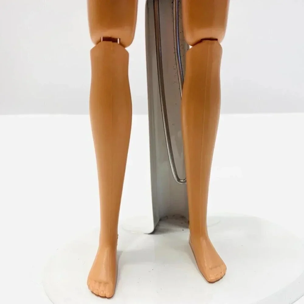 MATTEL BARBIE Doll Blond Hair Articulated Elbow Knees Earrings Dress 12